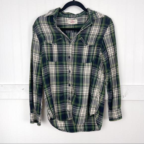 DENIM & SUPPLY RALPH LAUREN Green Plaid Button Down Shirt - Picture 1 of 4